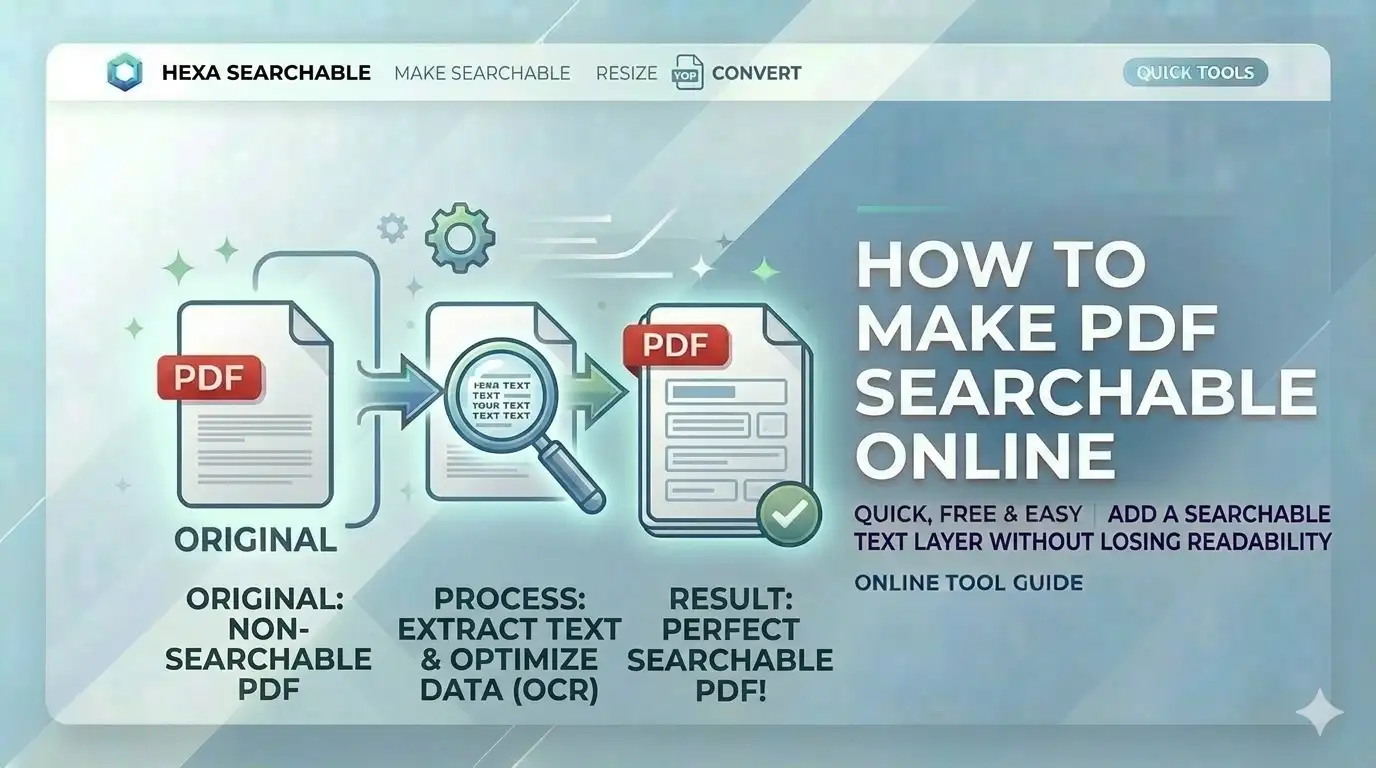 How to Make PDF Searchable Online Free - AI OCR Guide