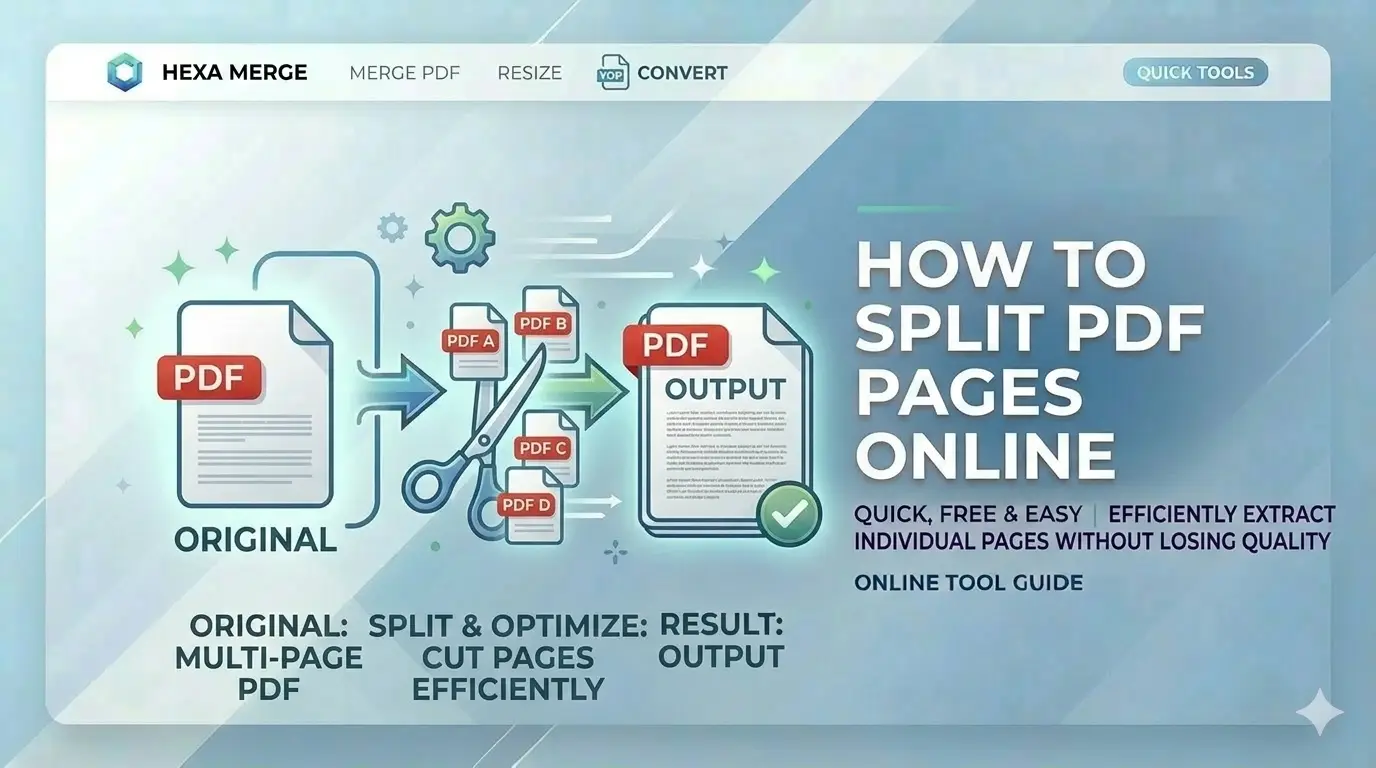 How to Split PDF Online Free - Extract Pages for Govt Jobs