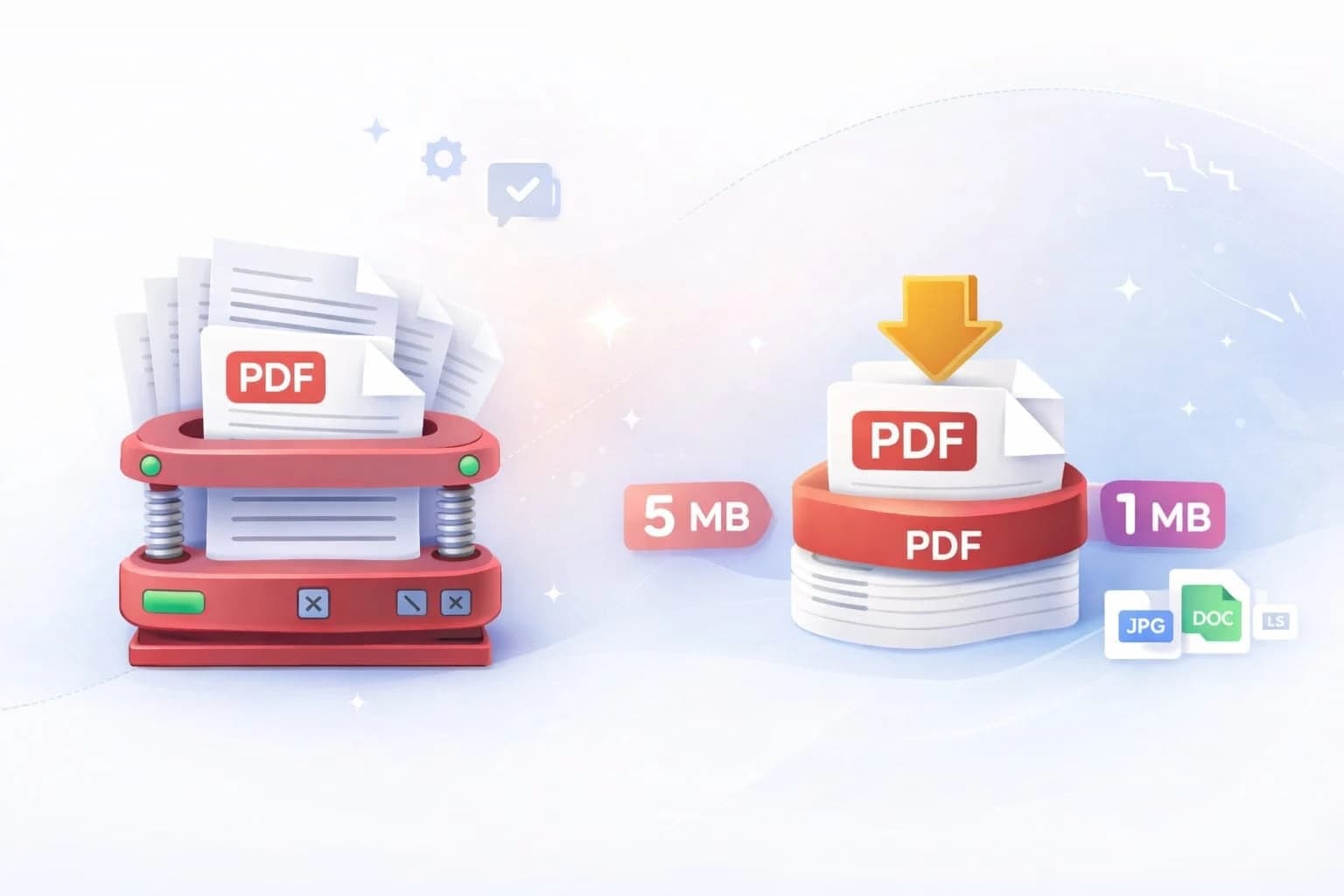 PDF compression and file size optimization